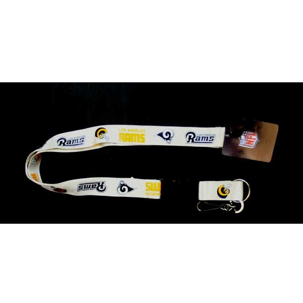 Los Angeles Rams Lanyards - Old School New - White Retro Lanyards - 6 For $18.00 - Wholesale Los Angeles Rams Products - Rams Merchandise 2