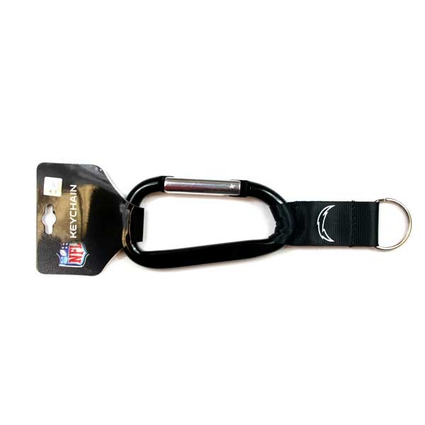 Los Angeles Chargers - Black Out Style - Hikers Clip Keychains - 12 For $24.00 - Wholesale Los Angeles Chargers Products - Chargers Merchandise
