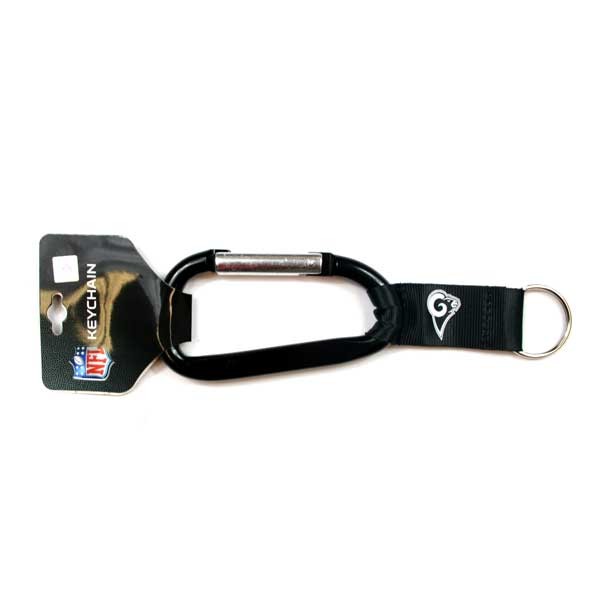 Los Angeles Rams Keychains - Hiker Clip Style Keychains - 12 For $24.00 - Wholesale Los Angeles Rams Products - Rams Merchandise
