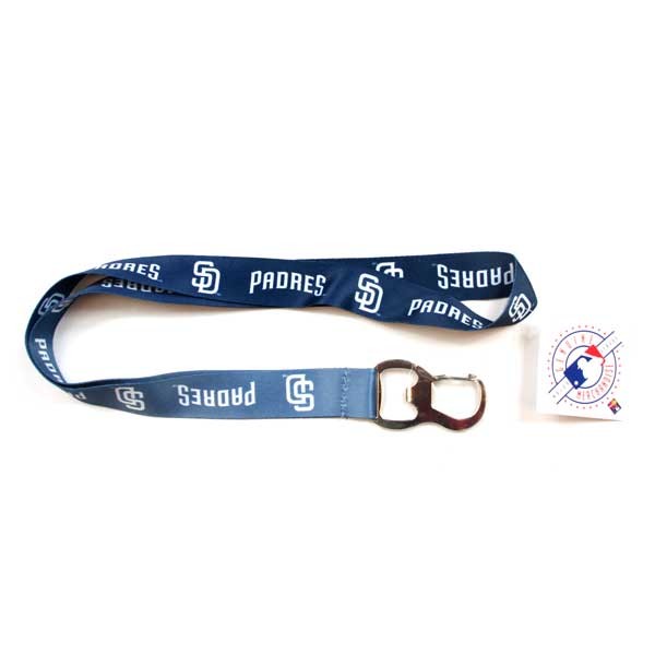 San Diego Padres Bottle Opener - Bottle Opener Style Lanyards - 12 For $24.00 - Wholesale San Diego Padres Products - Padres Merchandise