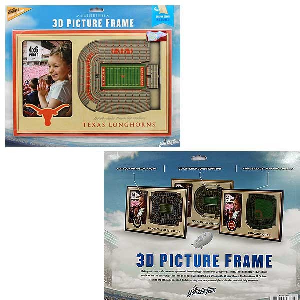 Texas Longhorns Products - 12"x8" - 3D Stadium View Picture Frame - 2 For $12.00 - Texas Longhorns