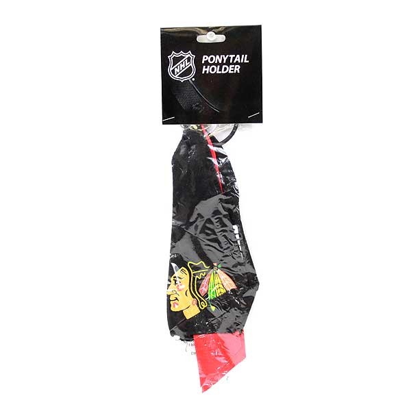 Chicago Blackhawks Womens Gear - Team PonyTail Holder - 12 For $24.00 - Chicago Blackhawks
