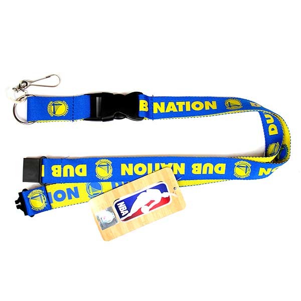 Golden State Warriors - Dub Nation - Stitch Look 2Tone Lob Lanyards - 6 For $18.00 - Golden State Warriors