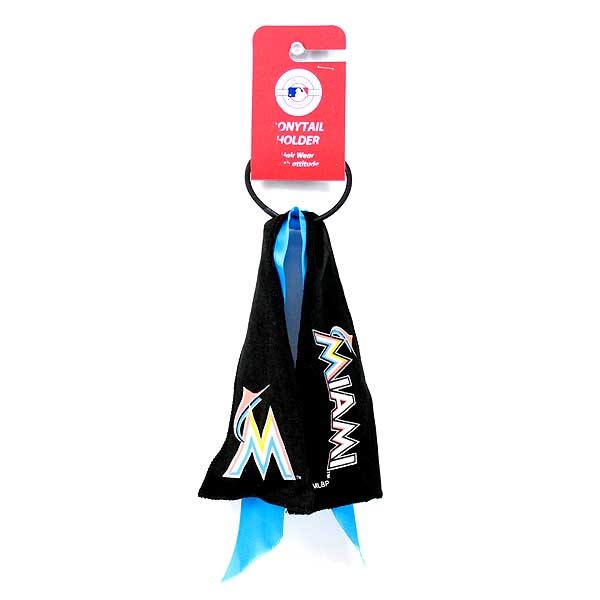 Miami Marlins - MLB Women's Gear - Team PonyTail Holders - 12 For $24.00 - Wholesale Miami Marlins Products - Marlins Merchandise 2