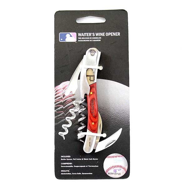Pittsburgh Pirates Wine Opener - Waiter Style - 3 For $12.00 - Wholesale Pittsburgh Pirates Products - Pirates Merchandise