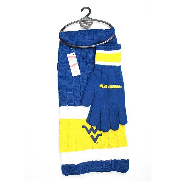 West Virginia - Heavy Knit Scarf And Glove Sets - 2 Sets For $27.00 - West Virginia