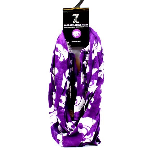 KState Wildcats - Purple Infinity Scarves - Logo Repeater Style - 6 For $30.00 - Kansas State