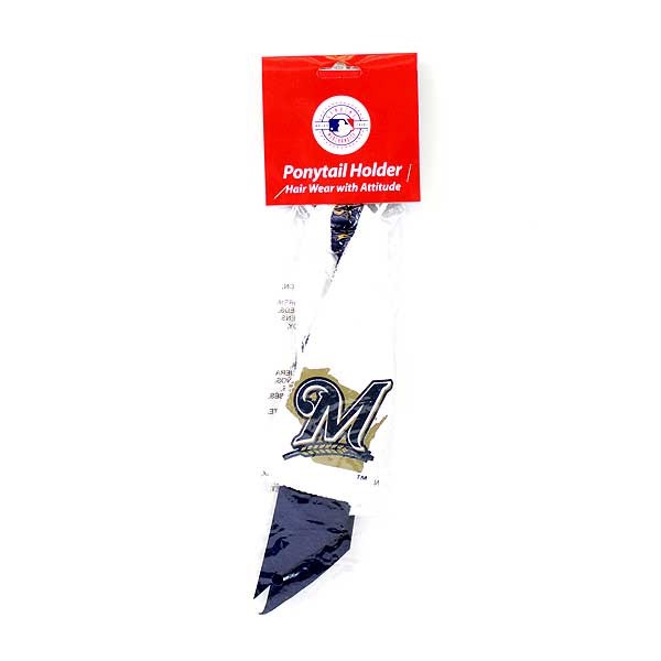 Milwaukee Brewers Gear - Pony Tail Holder - 12 For $18.00 - Wholesale Milwaukee Brewers Products - Brewers Merchandise
