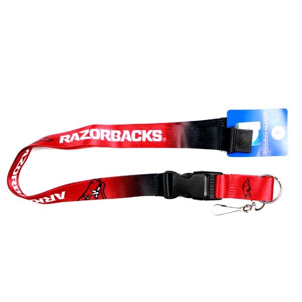 Arkansas Razorbacks Lanyards - Ombre Style - 6 For $18.00 - Arkansas Razorbacks