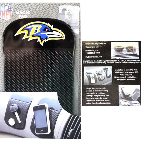 Baltimore Ravens Merchandise - The Magic Pad - Holds Like Magic - 6 For $21.00 - Wholesale Baltimore Ravens Products - Baltimore Football 2