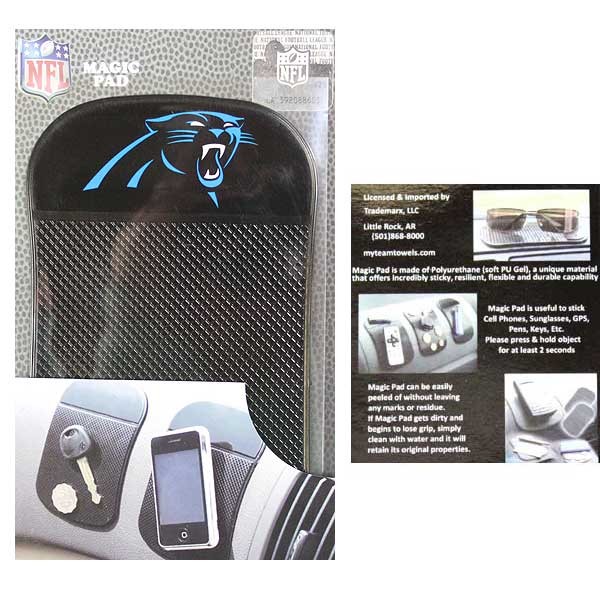 Carolina Panthers Merchandise - The Magic Pad - Holds Like Magic - 6 For $21.00 - Wholesale Carolina Panthers Products - Carolina Football 2