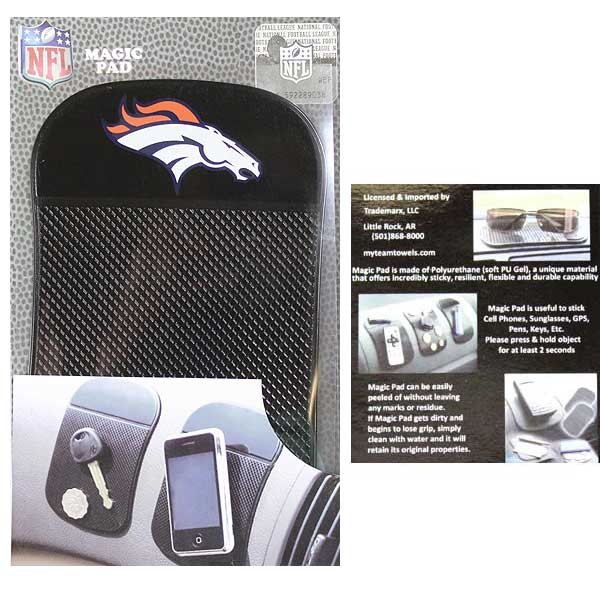 Denver Broncos Merchandise - The Magic Pad - Holds Like Magic - 6 For $21.00 - Wholesale Denver Broncos Products - Denver Merchandise 2