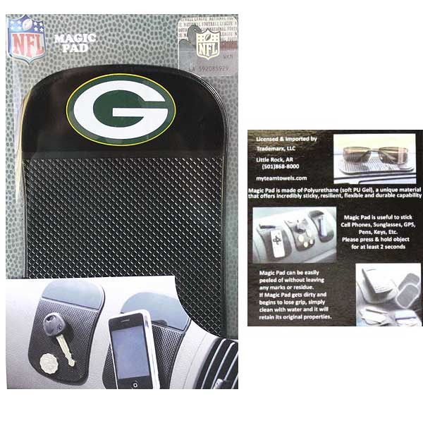 Green Bay Packers Merchandise - The Magic Pad - Holds Like Magic - 6 For $21.00 - Wholesale Green Bay Packers Products - Packers Merchandise 2