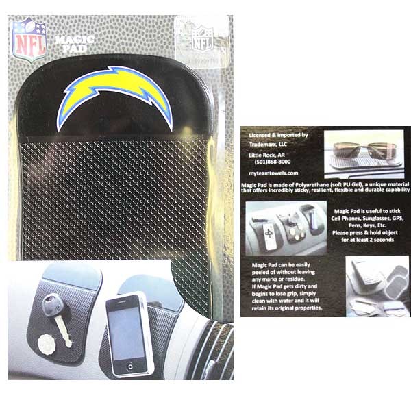 Los Angeles Chargers Merchandise - The Magic Pad - Holds Like Magic - 6 For $21.00 - Wholesale Los Angeles Chargers Products - Chargers Merchandise 2