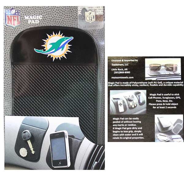 Miami Dolphins Merchandise - The Magic Pad - Holds Like Magic - 6 For $21.00 - Wholesale Miami Dolphins Products - Dolphins Merchandise 2