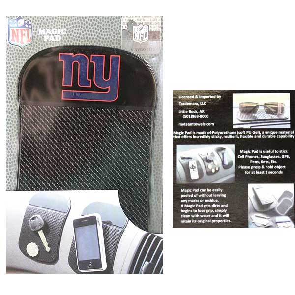 New York Giants Merchandise - The Magic Pad - Holds Like Magic - 6 For $21.00 - Wholesale New York Giants Product - Giants Merchandsie 2