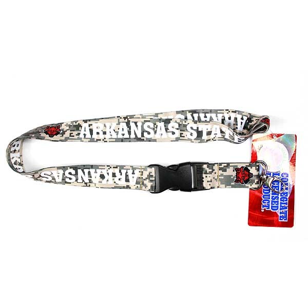 Arkansas State Red Wolves - Camo Lanyards - 12 For $24.00 - Arkansas Razorbacks