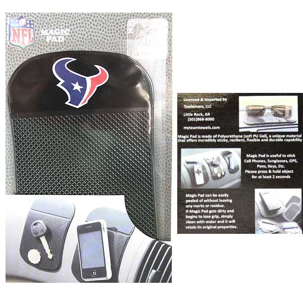 Houston Texans Merchandise - The Magic Pad - Holds Like Magic - 6 For $21.00 - Wholesale Houston Texans Products - Texans Merchandise