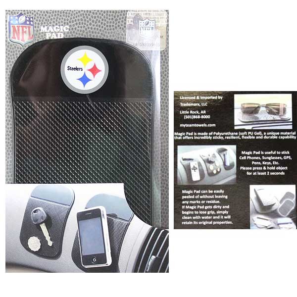 Pittsburgh Steelers Merchandise - The Magic Pad - Holds Like Magic - 6 For $21.00 - Wholesale Pittsburgh Steelers Product - Steelers Merchandise 2