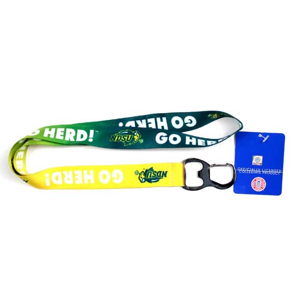 NDSU Go Herd Products - Ombre Style Bottle Opener Lanyard - 12 For $24.00 - North Dakota State