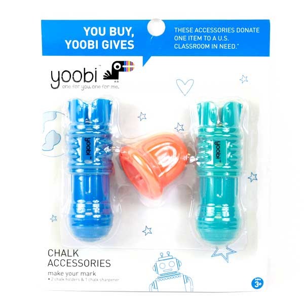 Yoobi Chalk Accessories - Chalk Holder - Driveway Drawing Set - 12 Sets For $18.00