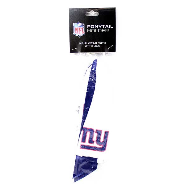 New York Giants Products - Jersey Style Pony Tail Holder - 12 For $18.00 - Wholesale New York Giants Product - Giants Merchandsie
