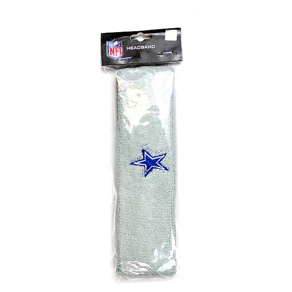 Dallas Cowboys Gear - Embroidered Terry-Cloth Headbands - 12 For $42.00 - Wholesale Dallas Cowboys Product - Cowboys Merchandise