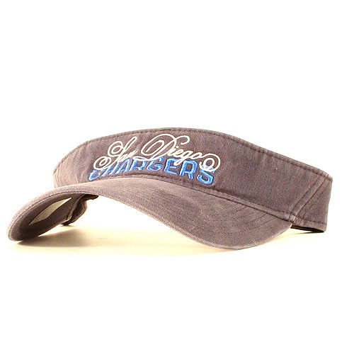 Blowout - SAN DIEGO Chargers Visors - Blue Chargers Cursive Style Visors - 12 For $24.00 - Wholesale Los Angeles Chargers Products - Chargers Merchandise
