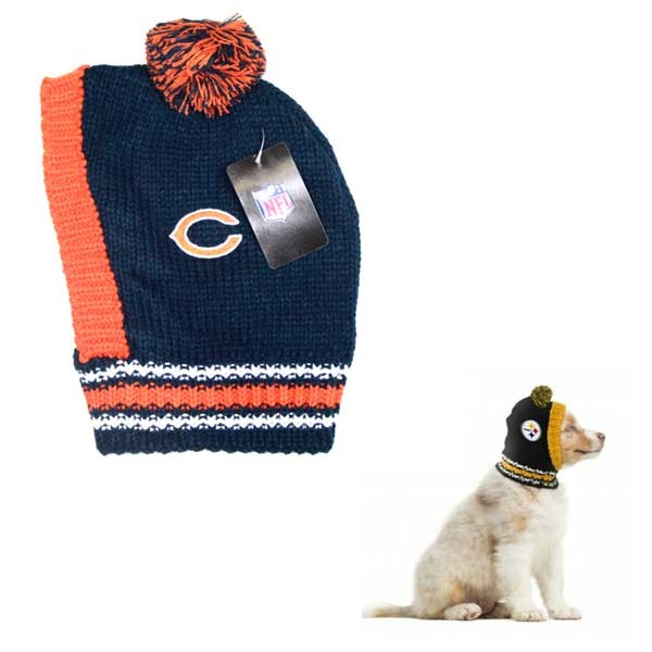 Chicago Bears Pet Products - Pet Knit Beanies - 6 For $30.00 - Wholesale Chicago Bears Products - Bears Merchandise 2