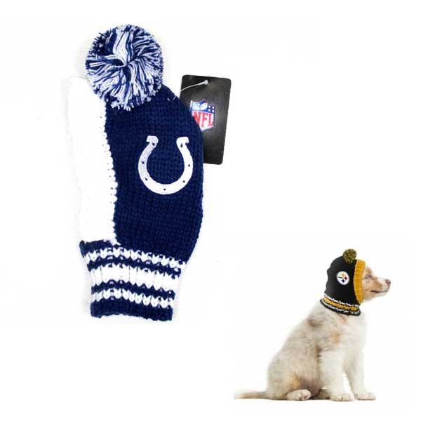 Indianapolis Colts Pet Products - Pet Knit Beanies - 6 For $30.00 - Wholesale Indianapolis Colts Products - Colts Merchandise