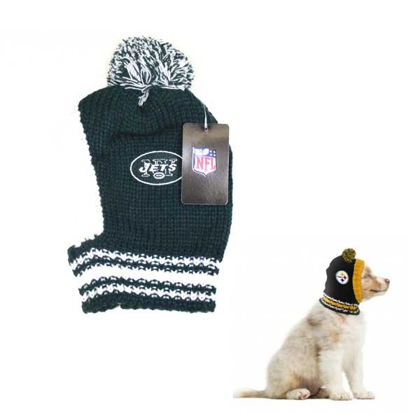New York Jets Pet Product - Pet Knit Beanies - 6 For $30.00 - Wholesale New York Jets Products - Jets Merchandise 2