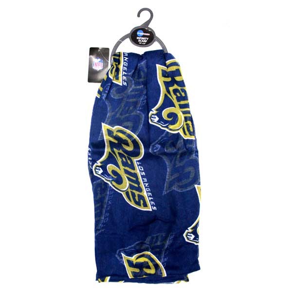 Los Angeles Rams Scarves - Infinity Blue Style - 6 For $30.00 - Wholesale Los Angeles Rams Products - Rams Merchandise 2