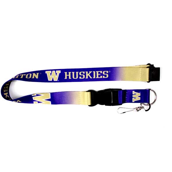 Washington Huskies Lanyards - Ombre Style - 6 For $15.00 - Washington Huskies