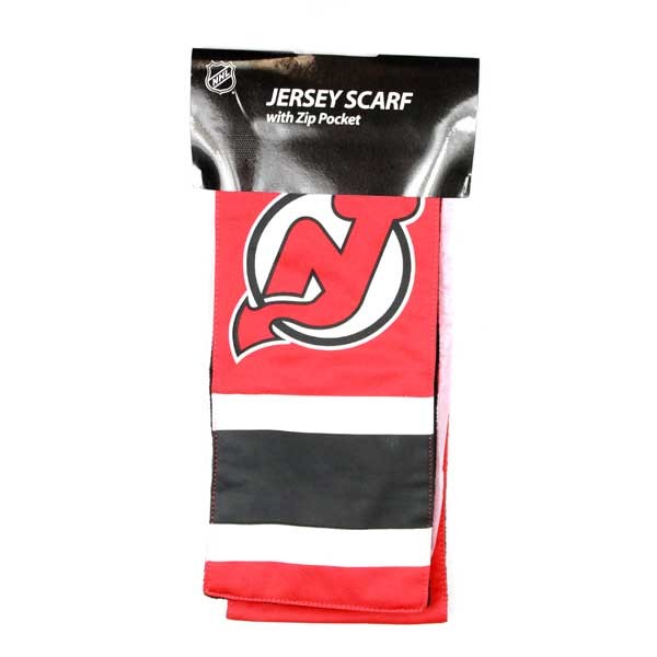 New Jersey Devils Scarves - Pocket Jersey Style - 6 For $30.00 - New Jersey Devils