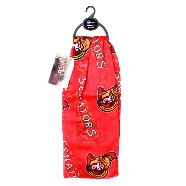 Ottawa Senators Scarves - Infinity Style - 6 For $30.00 - Ottawa Senators