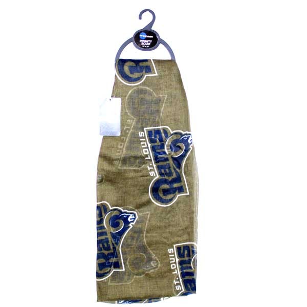 ST LOUIS Rams - Infinity Style Scarves - 12 For $24.00 - Wholesale Los Angeles Rams Products - Rams Merchandise 2