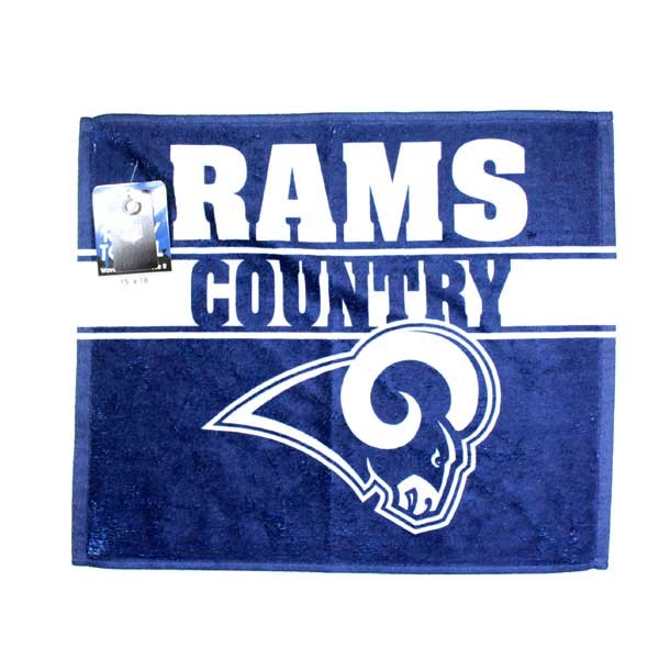 LA Rams Towels - Rams Country Rally Towel - 15"x18" - 6 For $21.00 - Wholesale Los Angeles Rams Products - Rams Merchandise 2