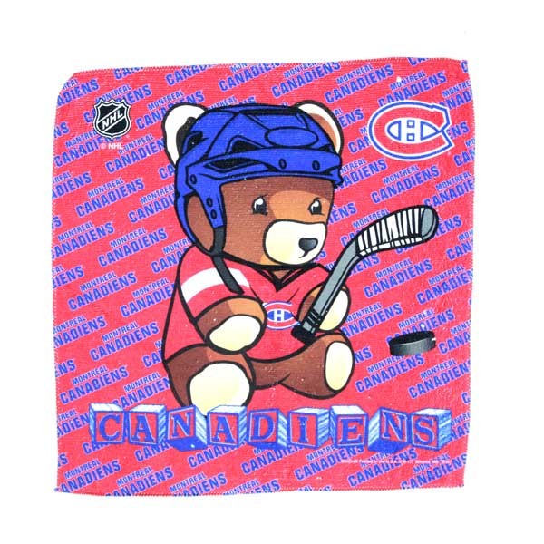 Montreal Canadiens Towels - 15"x15" The Bear Rally Towel - 12 For $30.00 - Montreal Canadiens