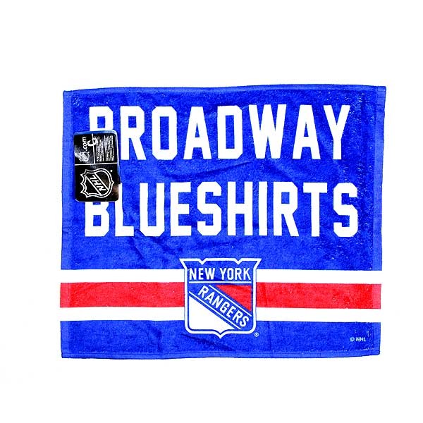 New York Rangers Towels - Broadway BlueShirts Rally Towels - 15"x18" - 6 For $21.00 - New York Rangers