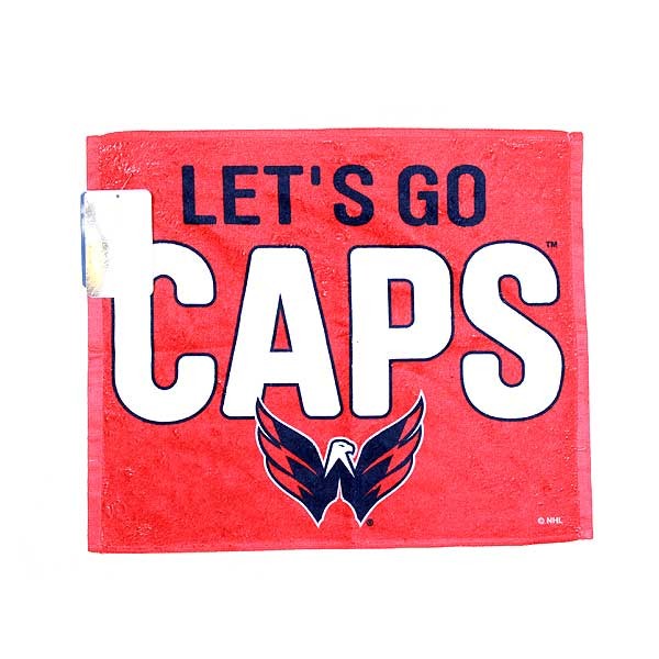 Washington Capitals Towels - Let Go Caps Rally Towels - 15"x18" - 6 For $21.00 - Washington Capitals