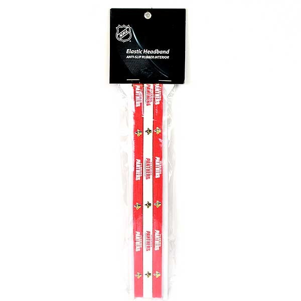 Florida Panthers - 3Pack Elastic Headband Set - Text Logo Style - 12 3Packs For $18.00 - Florida Panthers