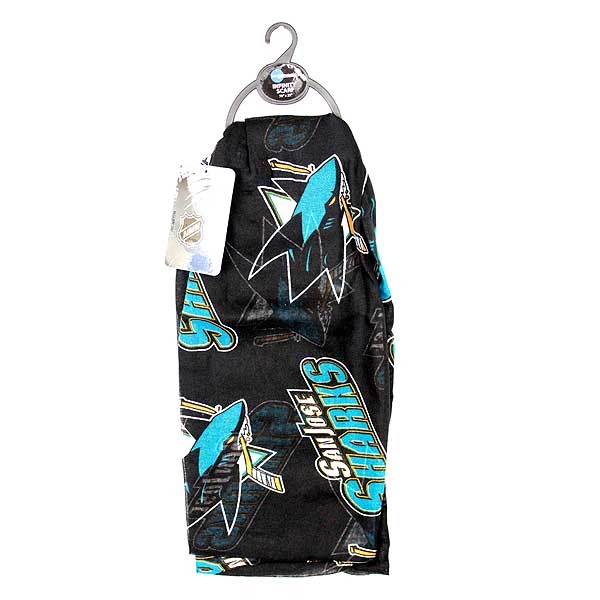 San Jose Sharks Scarves - Infinity Style Scarf - 4 For $20.00 - San Jose Sharks