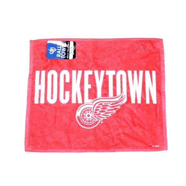 Detroit Red Wings Towels - Hockey Town 15"x18" Rally Towels - 6 For $21.00 - Detroit Red Wings