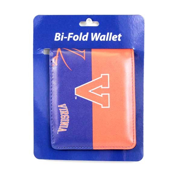 Virginia Cavaliers Wallets - Split Color Bi-Fold Wallets - 5 For $20.00 - Virginia Cavaliers