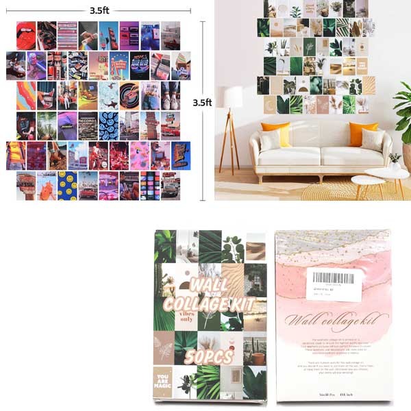 Collage Art - 50PC Collage Wall Art - Assorted Styles - May Not Be As Pictured - 12 For $24.00