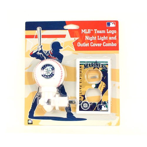 Blowout - Seattle Mariners Baseball - Switch Cover NiteLite Combo - 12 Sets For $24.00 - Wholesale Seattle Mariners Products - Mariners Merchandise