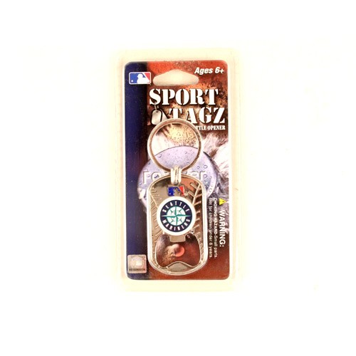 Blowout - Seattle Mariners Key Chain - Sport Tagz Style - With Bottle Opener - 12 For $18.00 - Wholesale Seattle Mariners Products - Mariners Merchandise