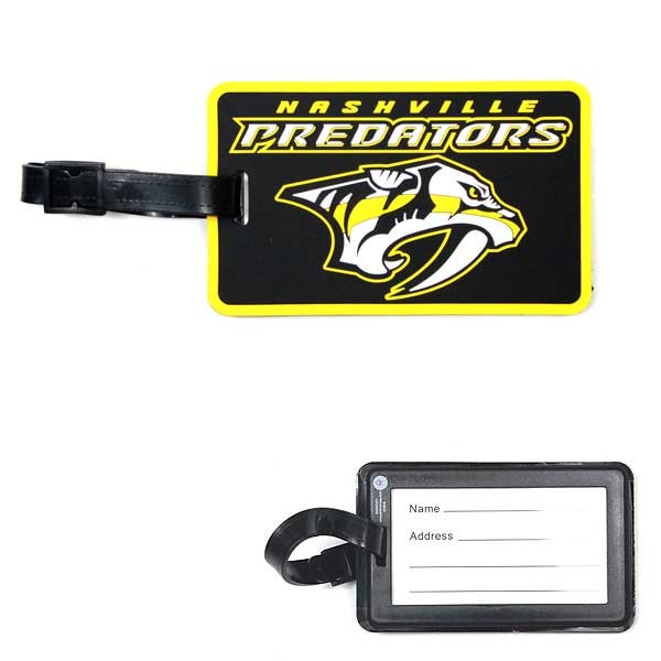 Nashville Predators Luggage Tags - Team Color - 6 For $15.00 - Nashville Predators