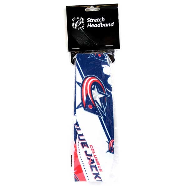 Columbus Blue Jackets Gear - Team Color Stretch Hair Bands - 12 For $18.00 - Columbus Blue Jackets