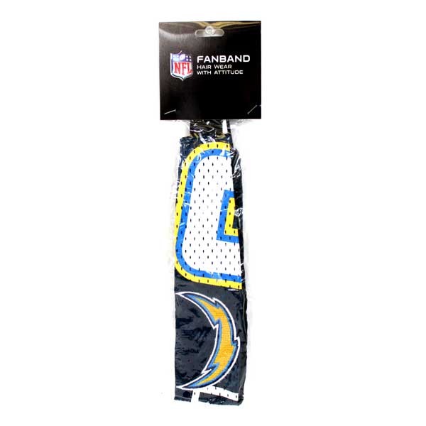 Los Angeles Chargers Hair Accessories - Team Jersey Headbands - 12 For $18.00 - Wholesale Los Angeles Chargers Products - Chargers Merchandise